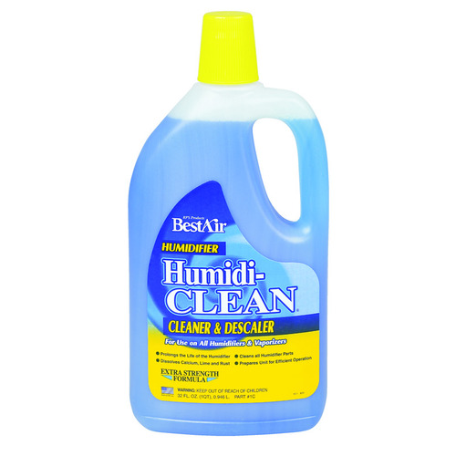 BestAir 16-PDQ-6/1C HumidiClean 1C Humidifier Cleaner, Clear/Light Blue, 32 oz
