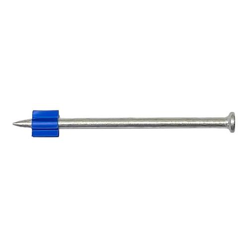 BLUE POINT FASTENING PD76F10 Drive Pin, 0.14 in Dia Shank, 3 in L, Plain - pack of 100