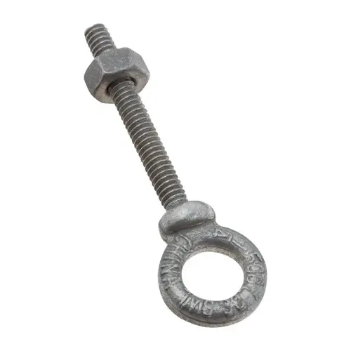 3260BC 1/4" x 2" Forged Eye Bolt Galvanized Finish - pack of 5