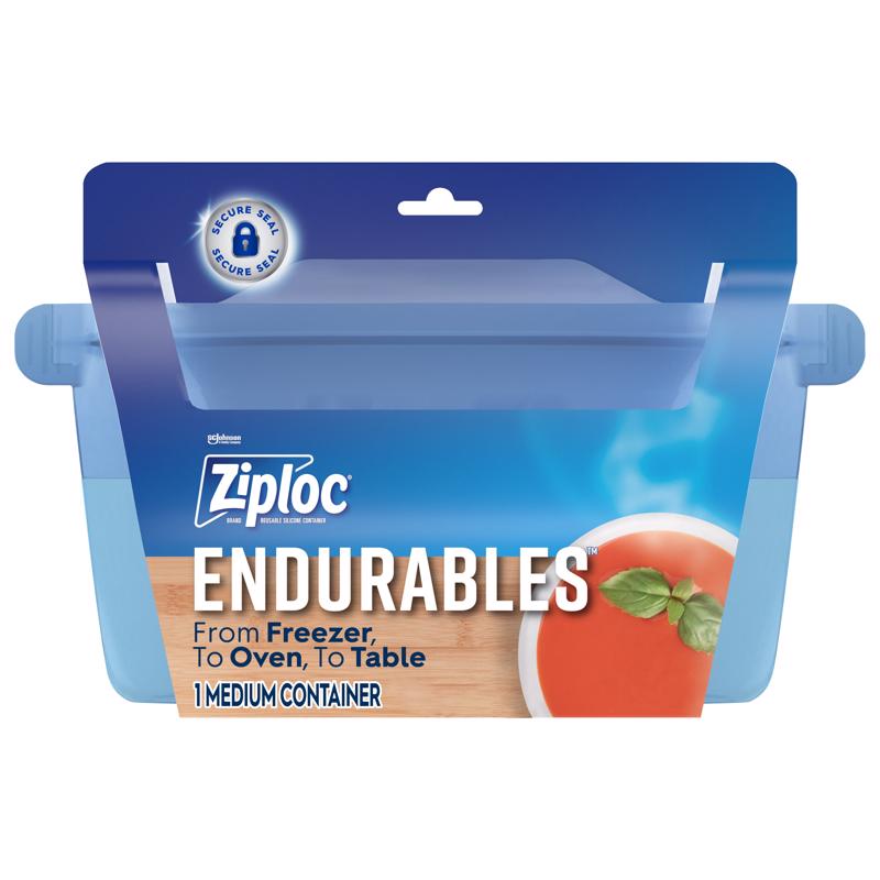 S C JOHNSON WAX 00924 Food Storage Container Endurables 32 oz Blue Blue