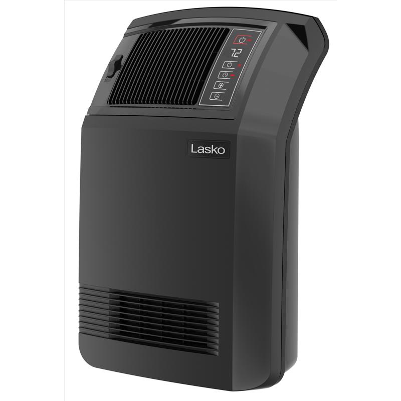 Lasko CC24910 Cyclonic Digital Ceramic Heater with Remote, Thermostat Black