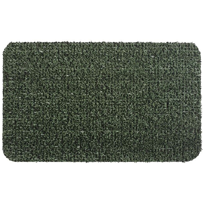 GrassWorx 10372033 Clean Machine AstroTurf Scraper Doormat, Flair, Evergreen, 24 x 36-In.