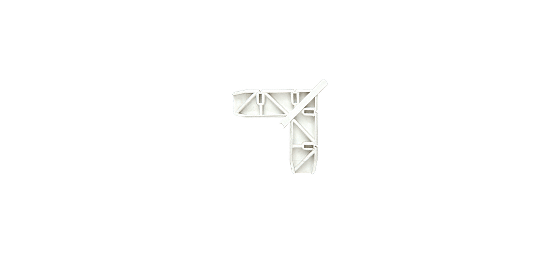 CRL Andersen 1/" x 15//32/" White Plastic Screen Door Frame Corner 4//PK PL16124