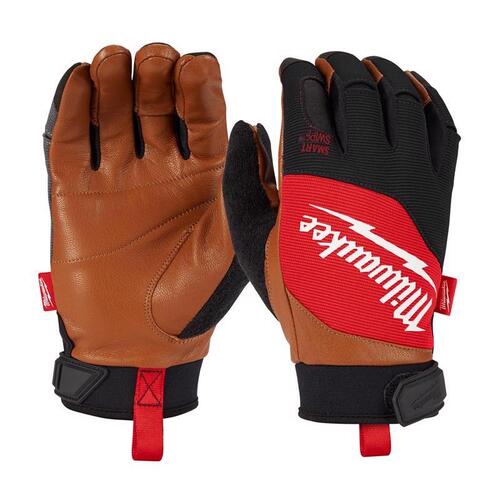 Breathable Lightweight Performance Gloves, Men's, XL, 10.4 in L, Hook and Loop Cuff, Brown