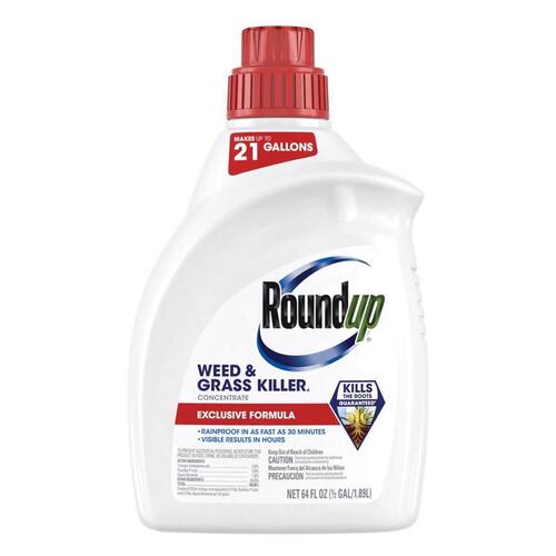 SCOTTS ORTHO ROUNDUP 5376506 Concentrate Plus Weed and Grass Killer, Liquid, 0.5 gal
