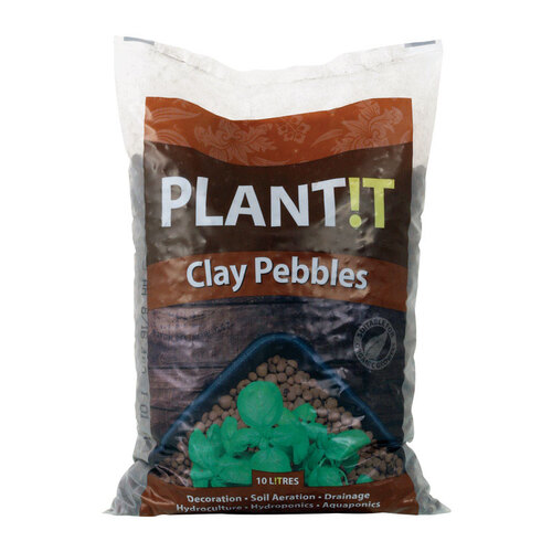 GROW!T GMC10L Horticultural Clay Pebbles, 10-Liter Bag