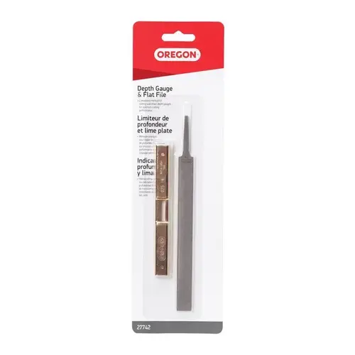 Depth Gauge Tool with Flat File, Steel
