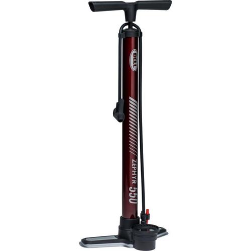 Bicycle Floor Pump Zephyr 550 Steel Maroon Maroon