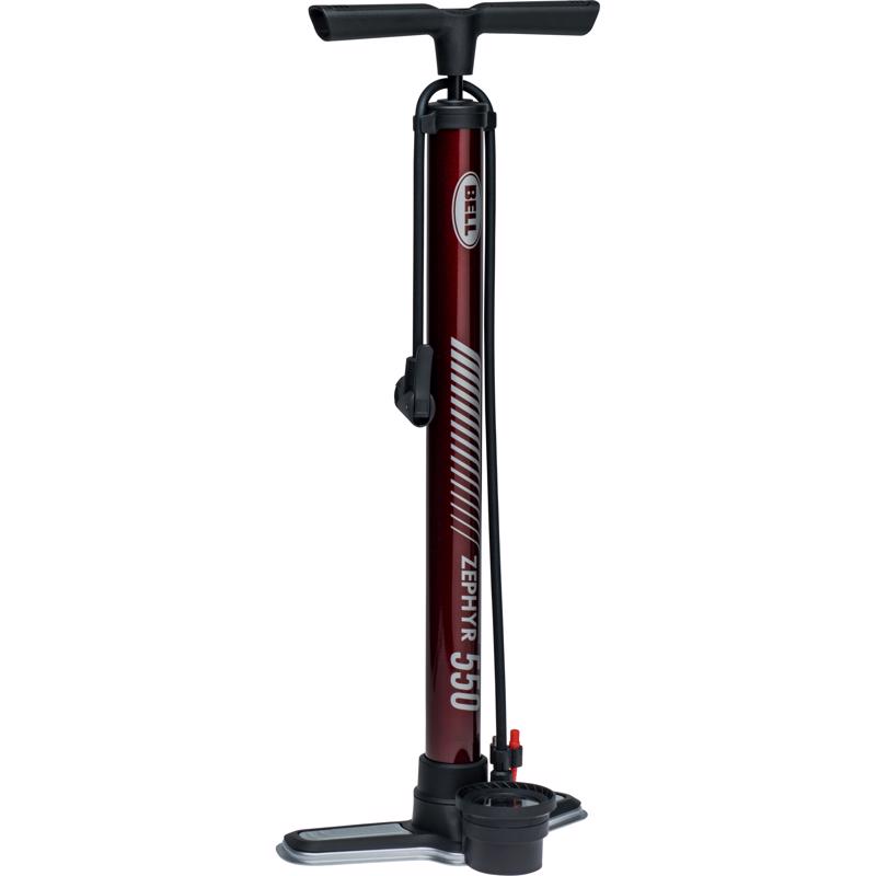 Bell Sports 7152767 Bicycle Floor Pump Zephyr 550 Steel Maroon Maroon