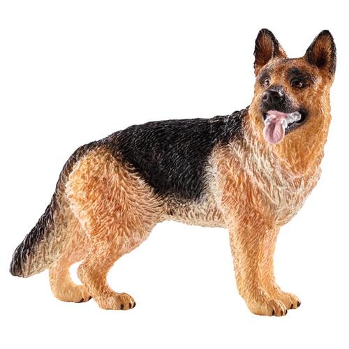 Female German Shepard Toy Animal Figure, Ages 3 & Up Black/Brown