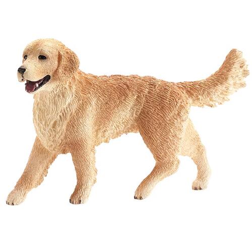 Schleich-S 16395 Female Golden Retriever Toy Animal Figure, Ages 3 & Up Brown