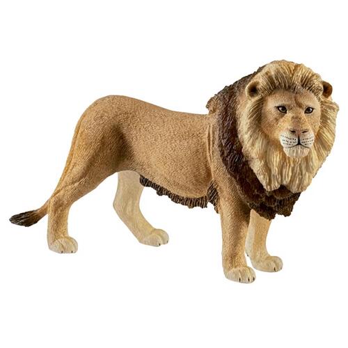 Lion Toy Wild Life Plastic Brown Brown