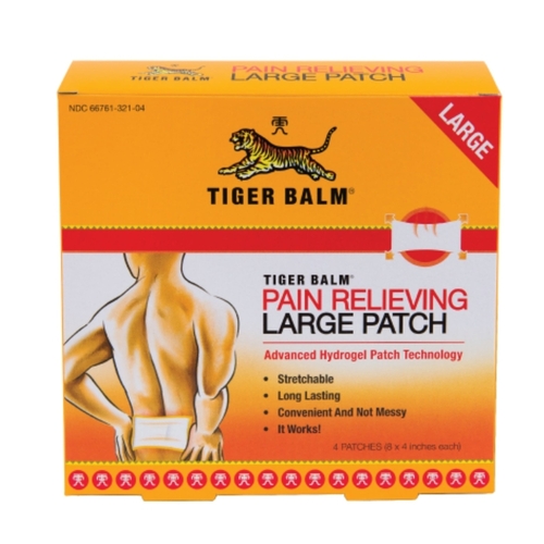 Pain Relief Patch Large White 1 pk White