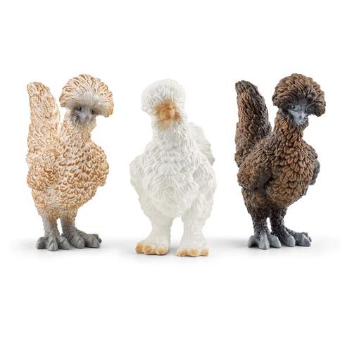 Schleich-S 42574-XCP4 Farm World Series Chicken Friends Figurine Set, 3 to 8 years, Plastic Assorted - pack of 4