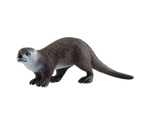 SCHLEICH NORTH AMERICA 14865 Otter Figurine Gray/White Gray/White