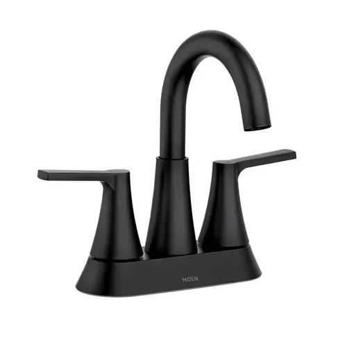 Mikah 84311 Series Bathroom Faucet, 1.2 gpm, 2-Faucet Handle, 3-Faucet Hole, Metal, Matte Black