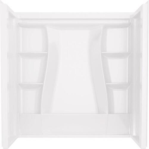 Classic 500 60 in. W x 61.25 in. H x 32 in. D Direct-to-Stud Alcove Tub Surrounds in High Gloss White