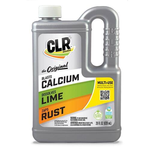 Calcium/Lime/Rust Cleaner, 28 oz, Liquid, Slightly Acidic, Lime Green