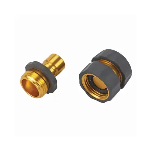 2-Pc. Quick Connect Hose Set, Brass