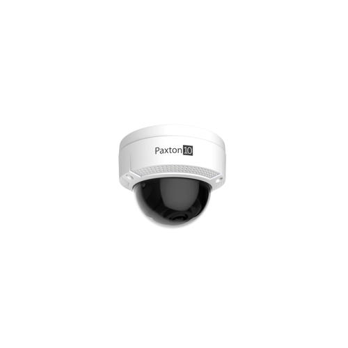 Paxton10, Core Series, Mini-Dome Camera, 4MP Ultra-Low Light Sensor, 2560 x 1440, 98ft IR Range, 120dB Wide Dynamic Range, F1.2, 2.8mm, 12VDC, 64GB SD Card, IP67, PAL/NTSC, White