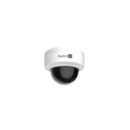 Paxton10, Core Series, Mini-Dome Camera, 4MP Ultra-Low Light Sensor, 2560 x 1440, 98ft IR Range, 120dB Wide Dynamic Range, F1.2, 2.8mm, 12VDC, 64GB SD Card, IP67, PAL/NTSC, White