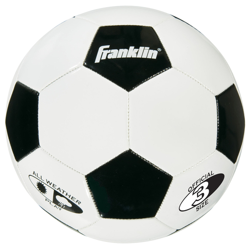 Franklin 6782 Soccer Ball Competition 100 #3 Black/White