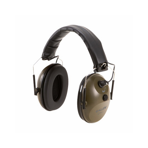 ALLEN COMPANY 2225 Microphone & Earmuffs Hearing Protection, Olive