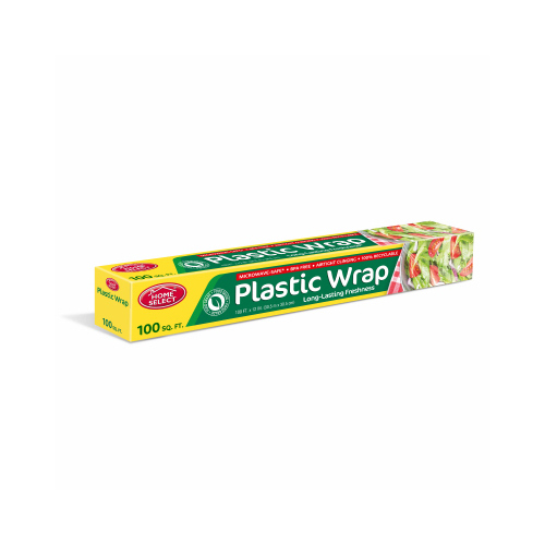 Clear Plastic Food Wrap, 100 Ft. x 12 In.