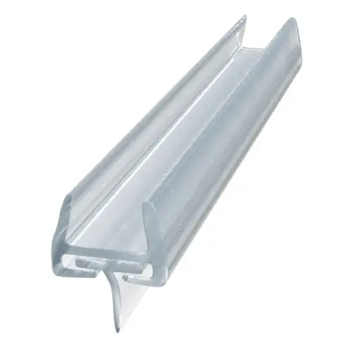 Polycarbonate Bottom Rail With Wipe 1/2" (12 mm) - 95" Stock Length - pack of 50