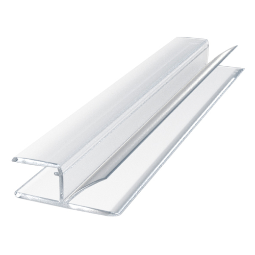 180-Degree 'H' Jamb Seal With Cushion Fin For 5/16" Glass Thickness - 18" Stock Length Clear - pack of 10