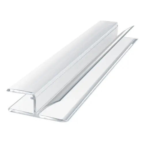 180-Degree 'H' Jamb Seal With Cushion Fin For 5/16" Glass Thickness - 18" Stock Length Clear - pack of 25