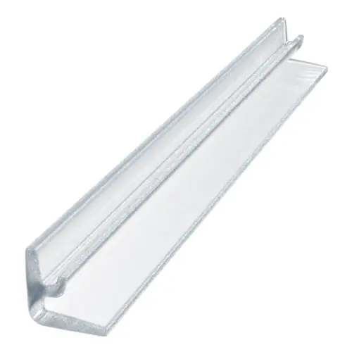 Clear Polycarbonate Replacement Vinyl 'L' Seal With Pre-Applied Tape - 24" Stock Length - pack of 50