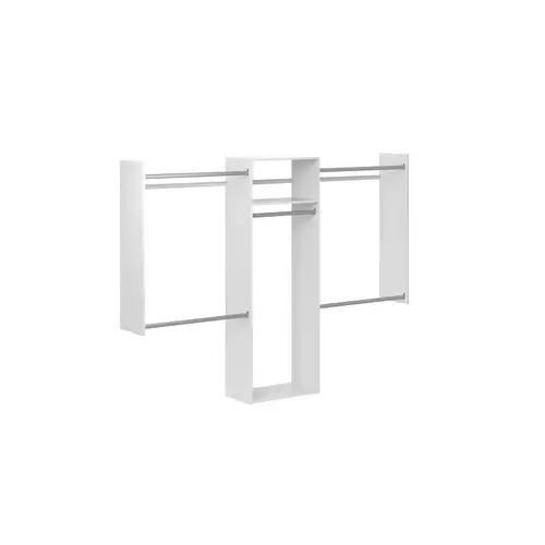 Easy Track 680173-WH Shelf Divider Create Collection 5/8" H X 34.87 - 23.87" W X 14" L Wood Laminate White