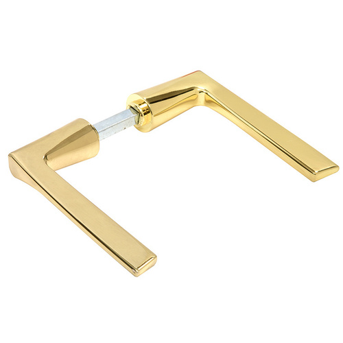 CRL 1NT610BR Brass Flat Style Lever Handle