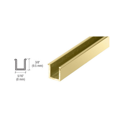Brite Gold Anodized 6mm Replacement 36" Snap-In Filler Insert for Junior Headers