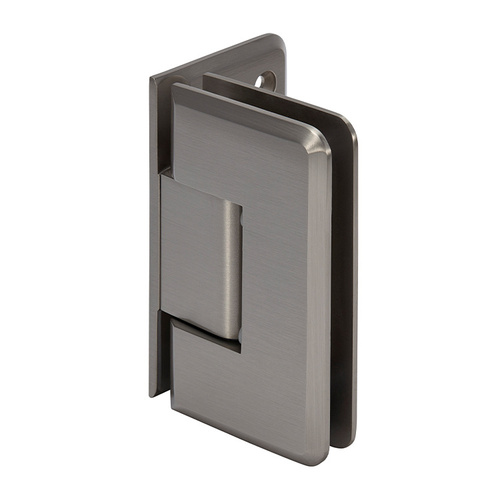 Brushed Nickel Cologne 544 Series 5 Degree Pre-Set Wall Mount Offset Back Plate Hinge