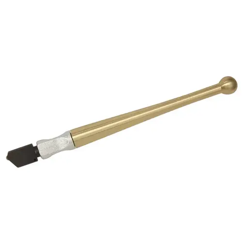 Fletcher 01712 Gold-Tip Designer II Wide Head Glass Cutter with Brass Handle