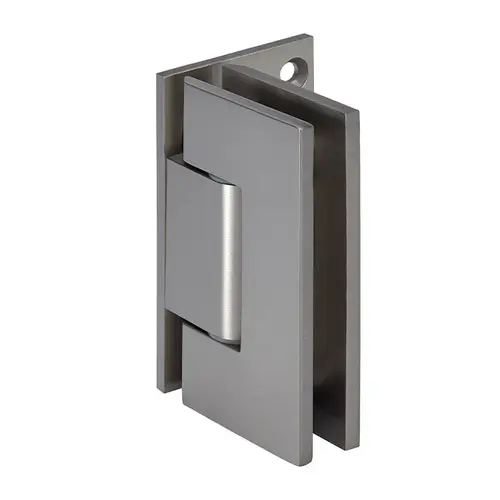 Brushed Nickel Adjustable Wall Mount Offset Back Plate Hinge