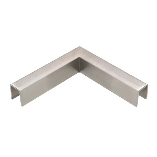 CRL GRLC10HBS Brushed Stainless 90 Degree Horizontal Corner for 11 Gauge Crisp Corner Cap Railings