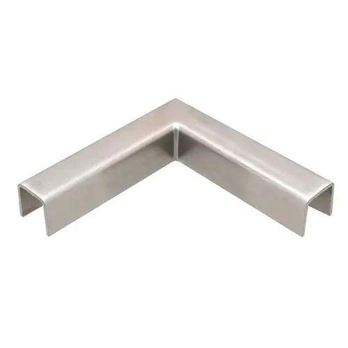 CRL GRL107HBS Brushed Stainless 90 Degree Horizontal Corner for 11 Gauge Low Profile Cap Railings