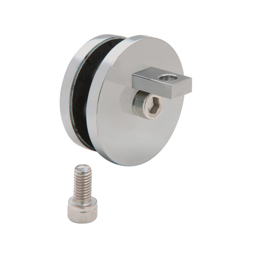 Brushed Nickel Hydroslide 90 Degree Glass-to-Sliding Track Connector