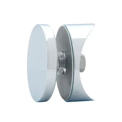 Polished Chrome Hydroslide 180 Degree Glass-to-Sliding Track Connector