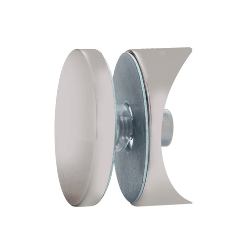 Brushed Nickel Hydroslide 180 Degree Glass-to-Sliding Track Connector