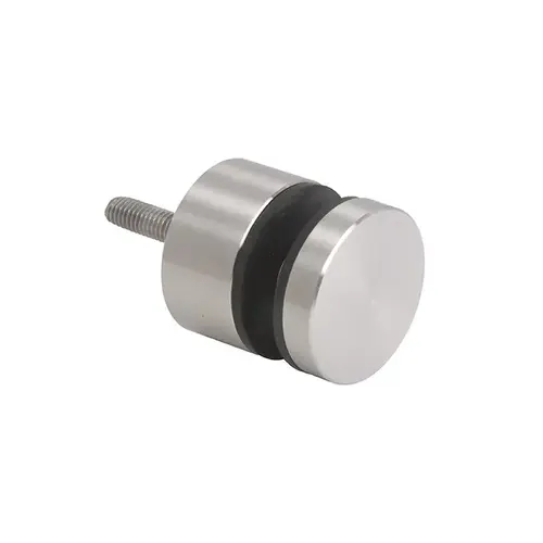 316 Brushed Stainless Glass Rail Standoff Base and Cap - 1" Projection