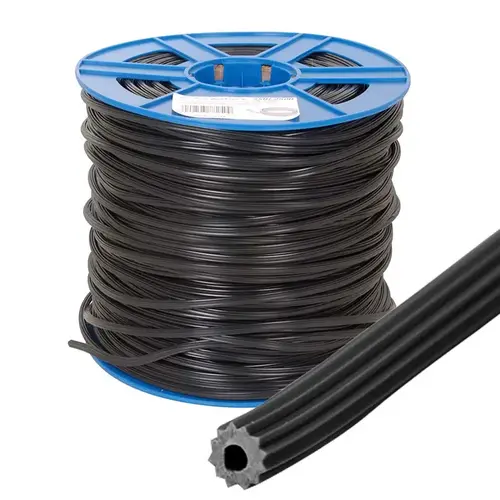 CRL SSBL250B .250" Black Serrated Screen Retainer Spline Bulk 15 Pound Roll