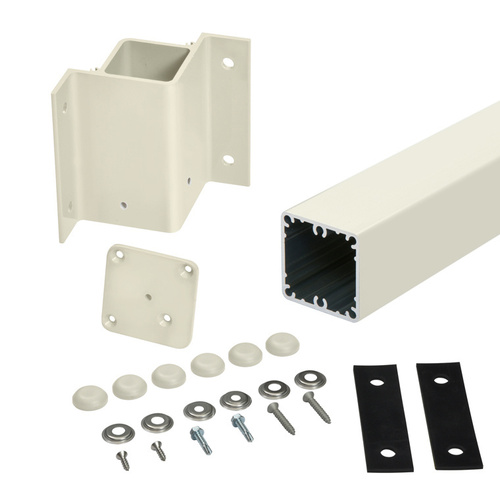 Oyster White 42" 200, 300, 350, and 400 Series 90 Degree Inside Fascia Mounted Post Kit