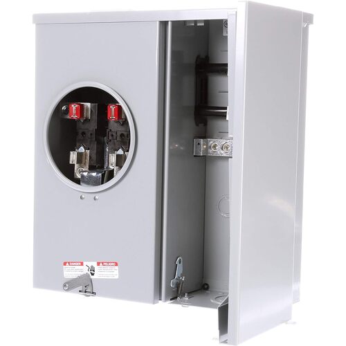 Meter Socket and Main Breaker Load Center 200 amps 120/240 V 2 space 2 circuits Plug-In