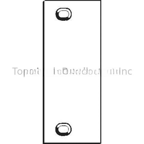 Don Jo HF45DU 13/4" x 41/2" Door Hinge Filler Plate Dark Bronze Finish