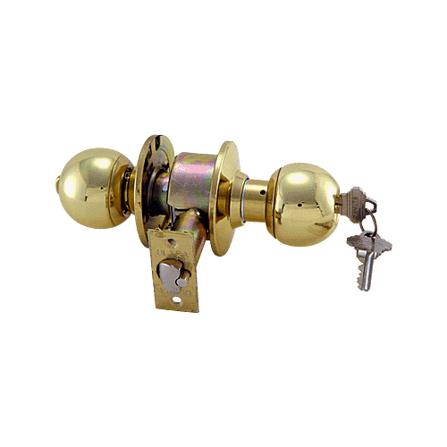 Round Design Knob Lockset Keyed Different