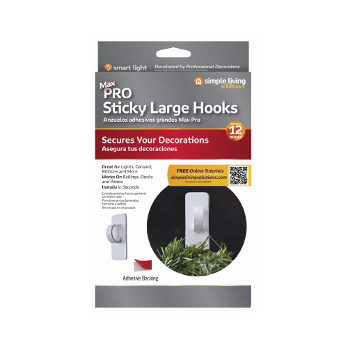 12CT LG Hook Stick Clip - pack of 12